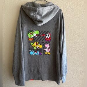 Nintendo NYC Yoshi Super Mario Zip Up Sweatshirt